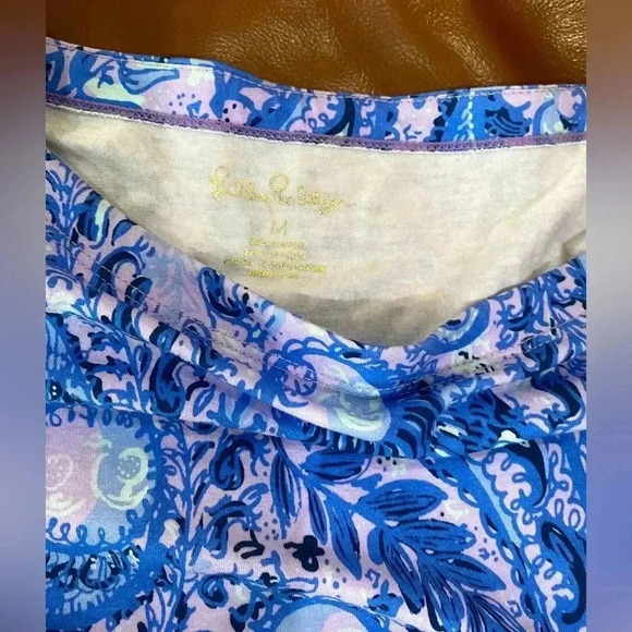 Lilly Pulitzer Shift Mini Blue and Pink Dress Sz Medium - Picture 10 of 12